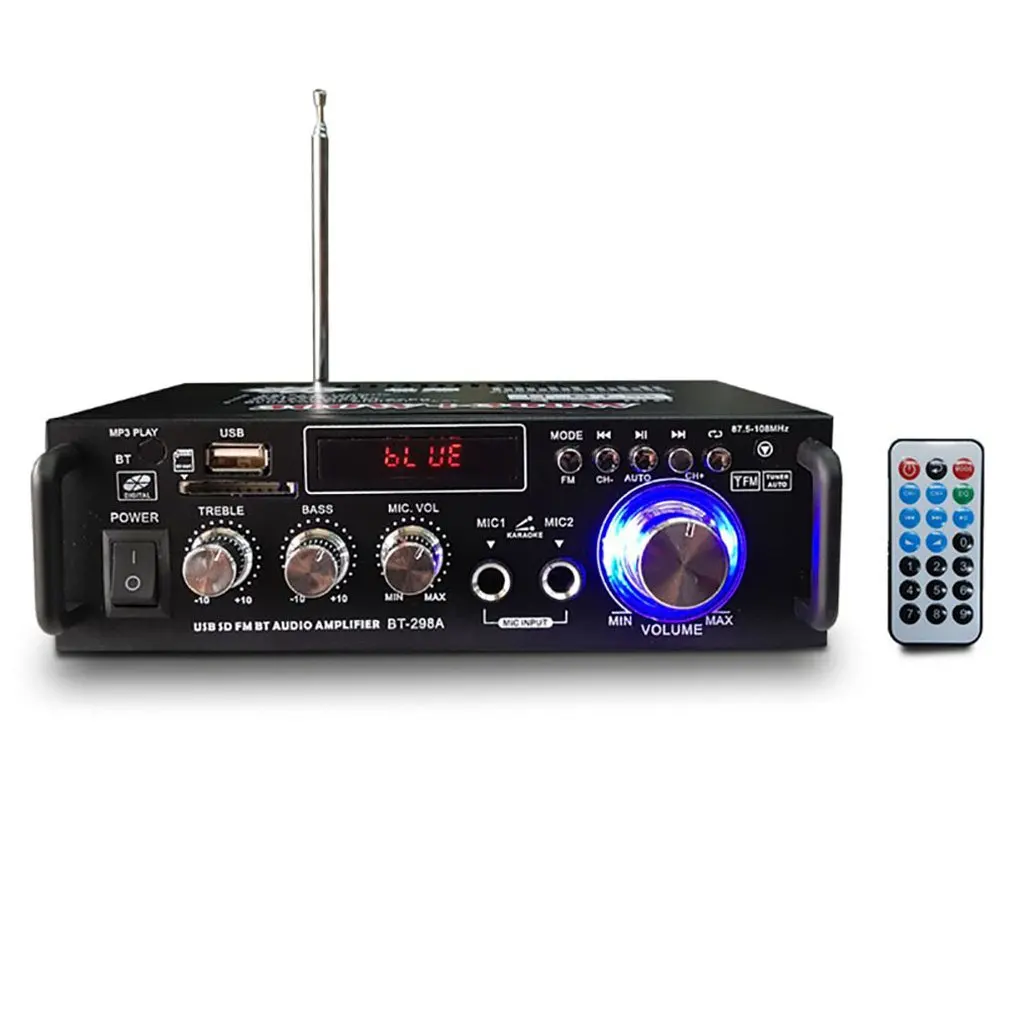Audio Home Amplifier 12/220V Home Theater Amplifiers Audio with Remote Control Support USB SD Card bluetooth
Audio Home Amplifier 12/220V Home Theater Amplifiers Audio with Remote Control Support USB SD Card bluetooth