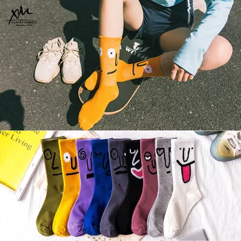 Cute funny expression women socks Japanese Harajuku style cotton fashion trend cartoon ladies socks 1 pair
Cute funny expression women socks Japanese Harajuku style cotton fashion trend cartoon ladies socks 1 pair