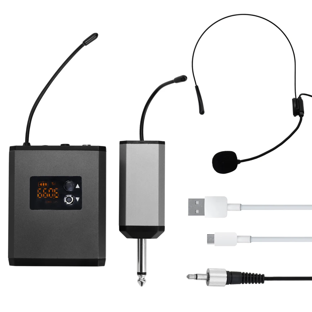 UHF Wireless Headset Portable Recharage Microphone System with Speech Teacher Travel Guide Bodypack Transmitter
UHF Wireless Headset Portable Recharage Microphone System with Speech Teacher Travel Guide Bodypack Transmitter