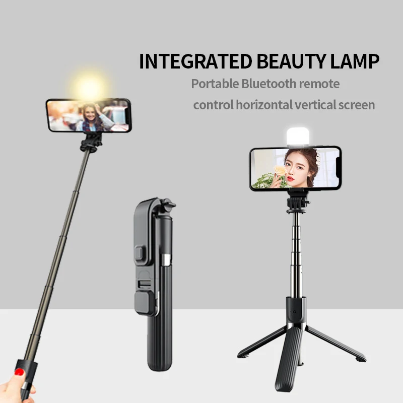 Photo Bluetooth Wireless Selfie Stick Tripod Ring Light Fill-light Foldable Monopods with Remote Control for Phone Cameras
Photo Bluetooth Wireless Selfie Stick Tripod Ring Light Fill-light Foldable Monopods with Remote Control for Phone Cameras