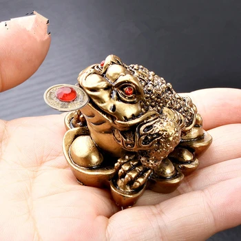 Feng Shui Toad Money LUCKY Fortune Wealth Chinese Golden Frog Toad Coin Home Office Decoration Tabletop Ornaments Lucky
Feng Shui Toad Money LUCKY Fortune Wealth Chinese Golden Frog Toad Coin Home Office Decoration Tabletop Ornaments Lucky
