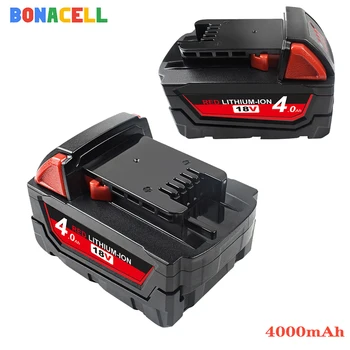 Bonacell 18V 4000mAh Replacement Lithium Battery for Milwaukee M18 Power tool 48-11-1815 M18B2 M18B4 M18BX batteries
Bonacell 18V 4000mAh Replacement Lithium Battery for Milwaukee M18 Power tool 48-11-1815 M18B2 M18B4 M18BX batteries
