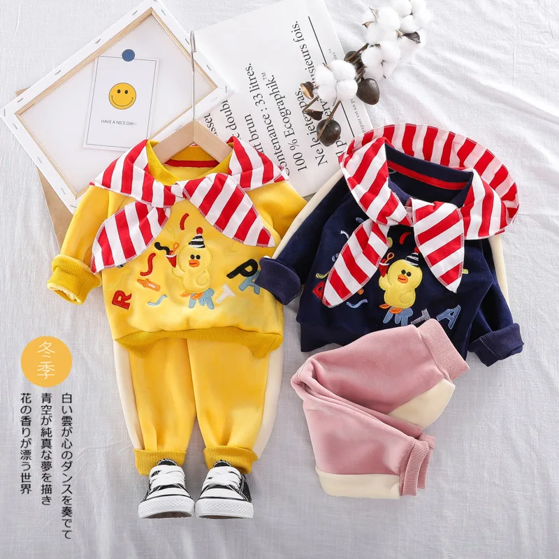 HYLKIDHUOSE Baby Girls Boys Clothing Sets 2019 Autumn Toddler Infant Clothes Suits Plush Cartoon Tops Pants Child Kids Costume
HYLKIDHUOSE Baby Girls Boys Clothing Sets 2019 Autumn Toddler Infant Clothes Suits Plush Cartoon Tops Pants Child Kids Costume