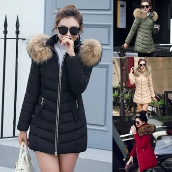 ZOGAA 2019 Winter Women's Cotton Coats Long Section Slim Fit Cotton Jacket Large Fur Collar Down Cotton Warm Parka Coats 3XL
ZOGAA 2019 Winter Women's Cotton Coats Long Section Slim Fit Cotton Jacket Large Fur Collar Down Cotton Warm Parka Coats 3XL