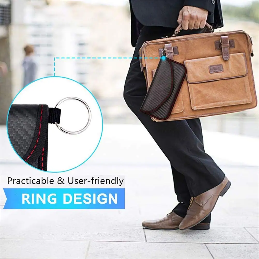 Newest Carbon Fiber Business luxury Wallet Phone Case Signal Blocking Faraday Shield Cage Pouch Privacy Protection Car Key Bag
Newest Carbon Fiber Business luxury Wallet Phone Case Signal Blocking Faraday Shield Cage Pouch Privacy Protection Car Key Bag