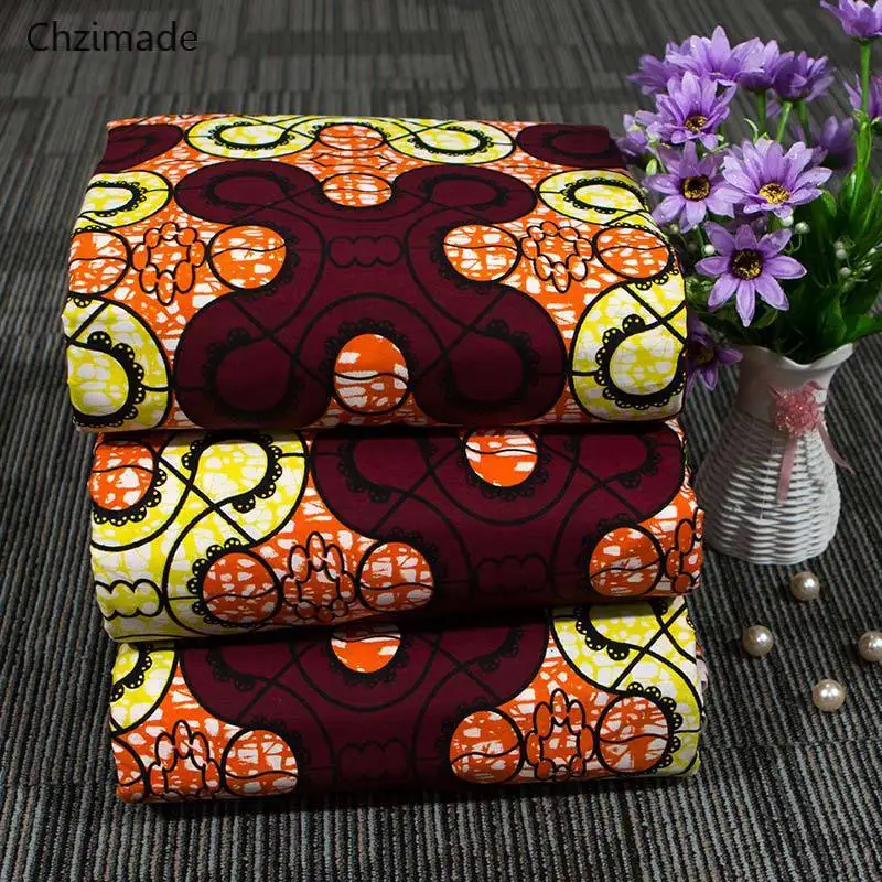 Chzimade 1Yard Ankara African Prints Real Wax Cotton Fabric For Party Dress Making Materials
Chzimade 1Yard Ankara African Prints Real Wax Cotton Fabric For Party Dress Making Materials