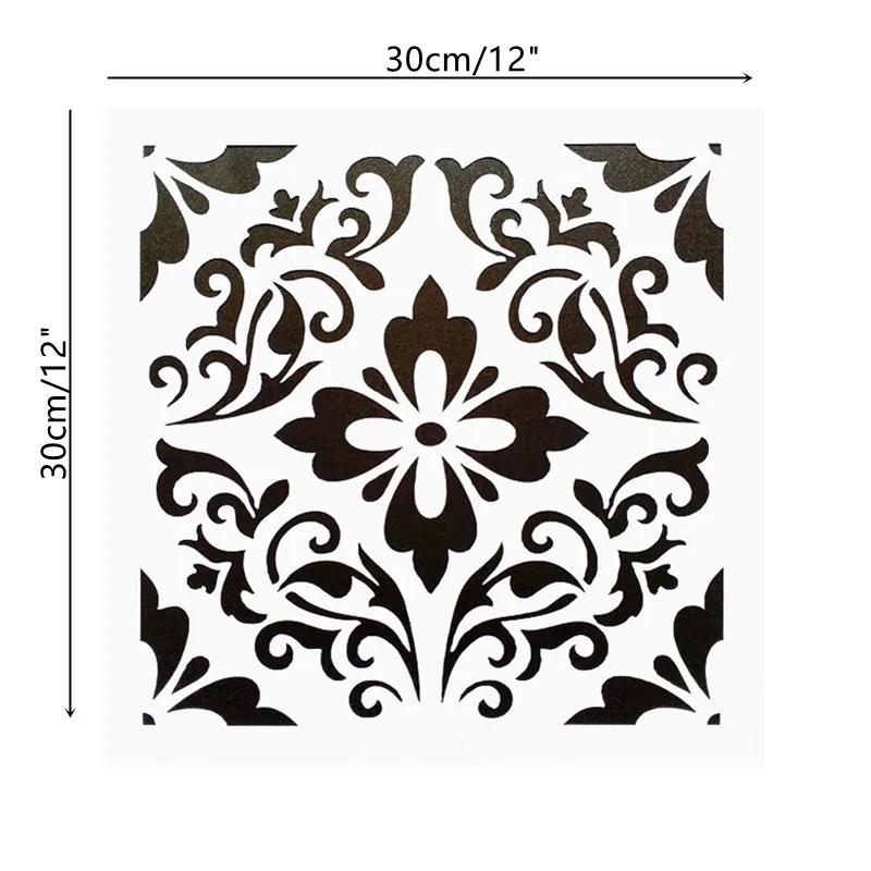 DIY Painting 30*30cm Vintage Flower Pattern Layering Stencils Template For Tile Wall Floor Furniture Painting Decorative
DIY Painting 30*30cm Vintage Flower Pattern Layering Stencils Template For Tile Wall Floor Furniture Painting Decorative