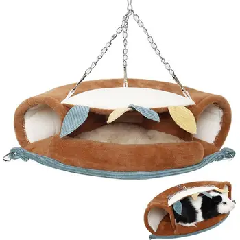 

Small Pet Warm Tunnel Hammock Hanging Bed Ferret Rat Hamster Bird Squirrel Shed Cave Hut Hanging Cage Pet Birds Parrot Supplies