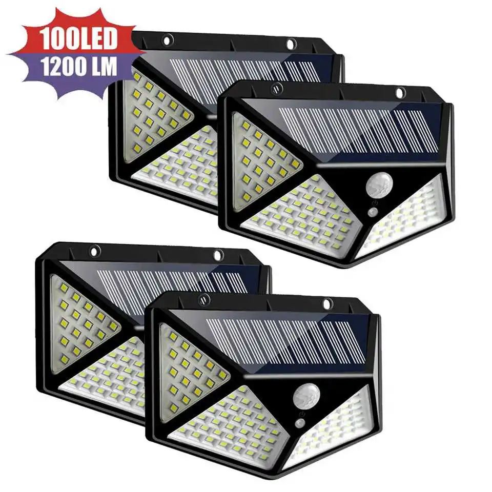 100/114 LED Solar Light Outdoor Solar Lamp Powered Sunlight Waterproof PIR Motion Sensor Street Light for Garden Decoration
100/114 LED Solar Light Outdoor Solar Lamp Powered Sunlight Waterproof PIR Motion Sensor Street Light for Garden Decoration