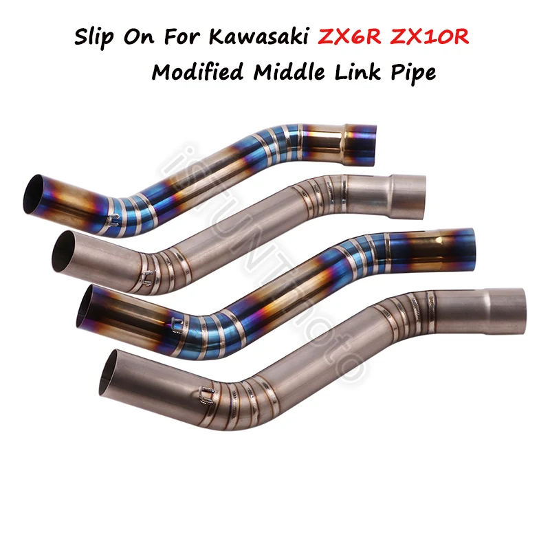 Motorcycle Exhaust Muffler Escape Modified Titanium Alloy Middle Section Connector Link Pipe for Kawasaki ZX6R ZX10R 2008-2018
Motorcycle Exhaust Muffler Escape Modified Titanium Alloy Middle Section Connector Link Pipe for Kawasaki ZX6R ZX10R 2008-2018