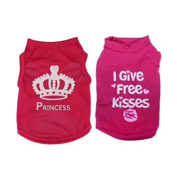 2 Pcs Pet Dog T Shirt New Clothes Dog Clothes Pet Clothing, Pink L & Rose Red XS
2 Pcs Pet Dog T Shirt New Clothes Dog Clothes Pet Clothing, Pink L & Rose Red XS
