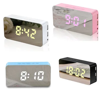 New 1Pcs New Creative Mobile Phone Charging Mirror Electronic Snooze Alarm Clock Led Display Clock
New 1Pcs New Creative Mobile Phone Charging Mirror Electronic Snooze Alarm Clock Led Display Clock