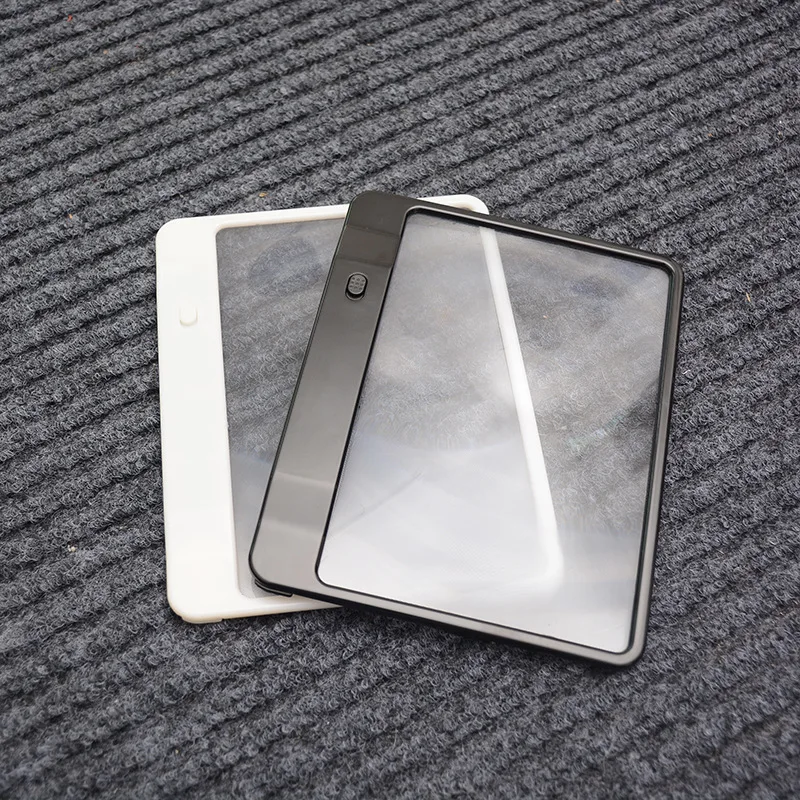 Optical PVC Fresnel Lens Lighted Reading Magnifier Sheet Elderly People Newspaper Magnifing Glass with Light Magnification 3x
Optical PVC Fresnel Lens Lighted Reading Magnifier Sheet Elderly People Newspaper Magnifing Glass with Light Magnification 3x