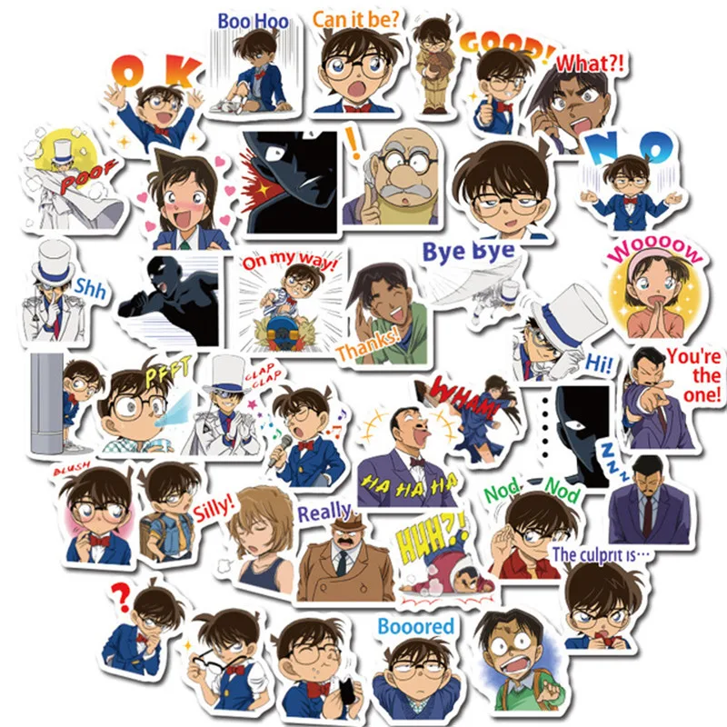 Cartoon detective conan cartoon paster expression mobile phone glass trunk PVC waterproof hand account one package
Cartoon detective conan cartoon paster expression mobile phone glass trunk PVC waterproof hand account one package