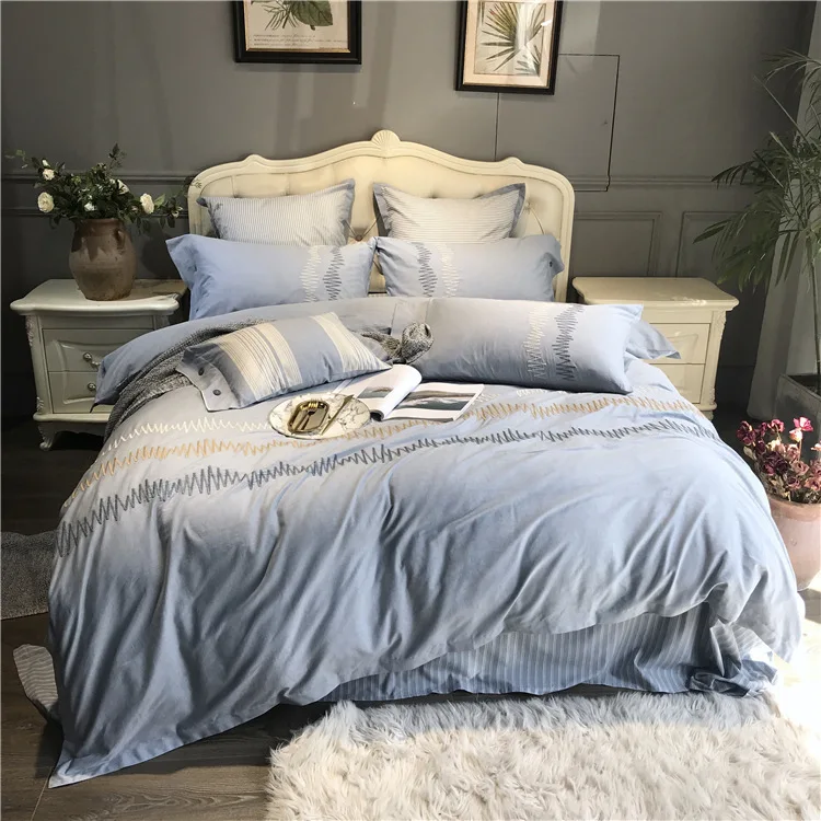 Free Shipping 4pcs 1.8m Bedding Set 100% Cotton Concise Solid Color Men Bedsheet Chinese Embroidery Quilt Cover Hot Home Textile
Free Shipping 4pcs 1.8m Bedding Set 100% Cotton Concise Solid Color Men Bedsheet Chinese Embroidery Quilt Cover Hot Home Textile