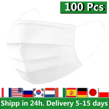 100Pcs Disposable Face Mouth Anti Dust Masks Pollution Face Mask Non Woven 3ply Masks Filter Earloops Anti Pollution
100Pcs Disposable Face Mouth Anti Dust Masks Pollution Face Mask Non Woven 3ply Masks Filter Earloops Anti Pollution