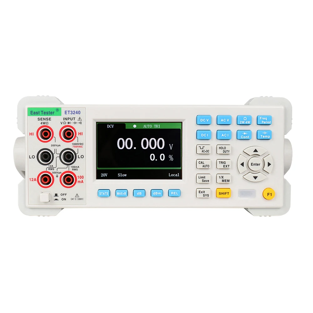 ET3240 Automatic 22000 Counts Benchtop Digital Multimeter with 3.5 Inch TFT Large Clear Screen High Accuracy Desktop Multimeter
ET3240 Automatic 22000 Counts Benchtop Digital Multimeter with 3.5 Inch TFT Large Clear Screen High Accuracy Desktop Multimeter