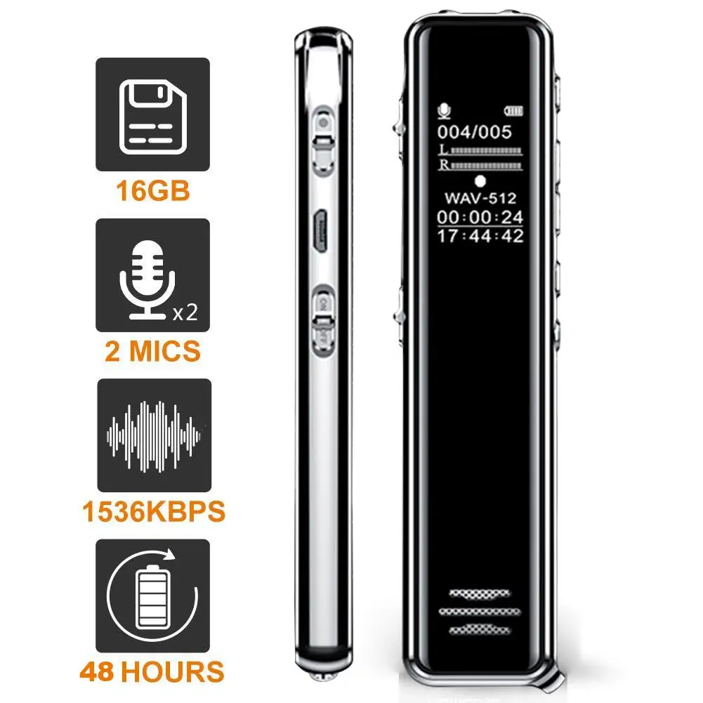 8GB/16GB Mini Voice Recorder USB Professional 68 Hours Dictaphone Digital Audio Voice Recorder 18 Languages One-click Recording
8GB/16GB Mini Voice Recorder USB Professional 68 Hours Dictaphone Digital Audio Voice Recorder 18 Languages One-click Recording