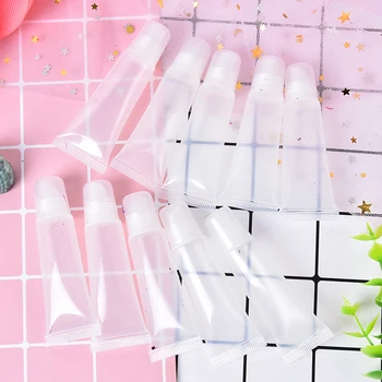 10Pcs/pack 5ml Lipstick Container Refillable Empty Cosmetic Tubes Lip Gloss Balm Clear Cosmetic Containers Makeup Tools
10Pcs/pack 5ml Lipstick Container Refillable Empty Cosmetic Tubes Lip Gloss Balm Clear Cosmetic Containers Makeup Tools
