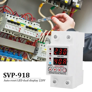 SVP-918 Overvoltage Undervoltage Protective Relay Circuit Protector Recovery Delay Time Automatic Voltage Device Instruments
SVP-918 Overvoltage Undervoltage Protective Relay Circuit Protector Recovery Delay Time Automatic Voltage Device Instruments