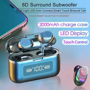 Bluetooth Earbuds V5.0 Wireless Earphone with Mic IPX7 Waterproof 3-4H Music Time with Charging Case
Bluetooth Earbuds V5.0 Wireless Earphone with Mic IPX7 Waterproof 3-4H Music Time with Charging Case