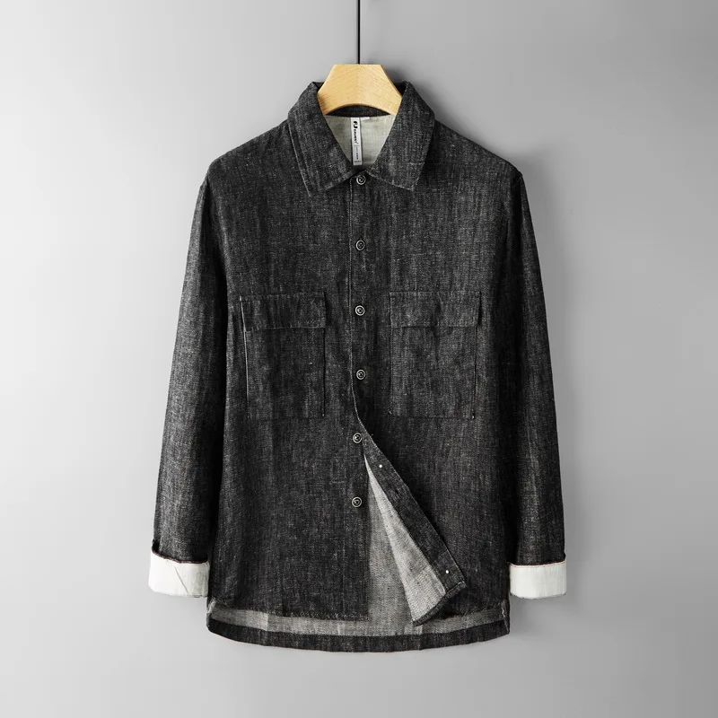 Italy brand linen jacket men autumn long-sleeved fashion jacket mens casual black jackets for men tops jackets male Jaqueta
Italy brand linen jacket men autumn long-sleeved fashion jacket mens casual black jackets for men tops jackets male Jaqueta