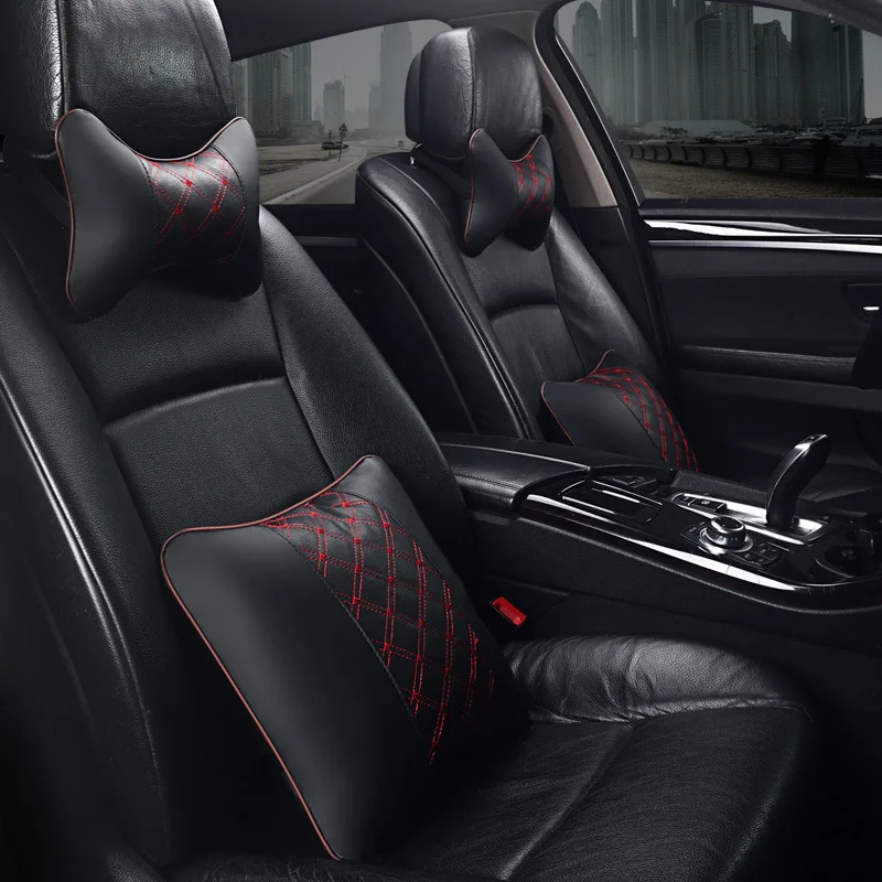 Suitable for Geely Unitang Dihao GS Vision X1 X3 Automotive Headrest Back Cushion Pillow Four-piece Set Lumbar Support Pillow Nu 
Suitable for Geely Unitang Dihao GS Vision X1 X3 Automotive Headrest Back Cushion Pillow Four-piece Set Lumbar Support Pillow Nu