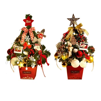 Christmas New Year Decoration 50cm Desktop Small Mini Christmas Tree With Lights Small Accessories Bow Bells Pine Cone Gifts ZZ
Christmas New Year Decoration 50cm Desktop Small Mini Christmas Tree With Lights Small Accessories Bow Bells Pine Cone Gifts ZZ
