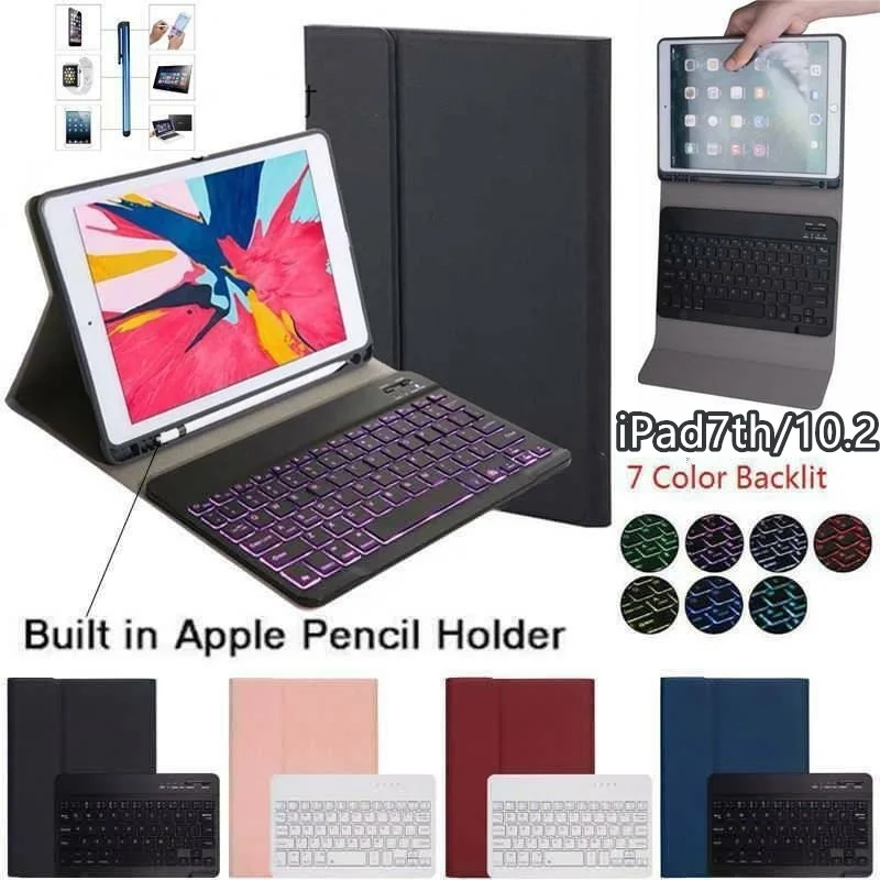 NEWFor IPad 10.2 Inch 2019 7th Gen Bluetooth Keyboard Slim Leather Case Stand Cover (keyboard backlight)
NEWFor IPad 10.2 Inch 2019 7th Gen Bluetooth Keyboard Slim Leather Case Stand Cover (keyboard backlight)