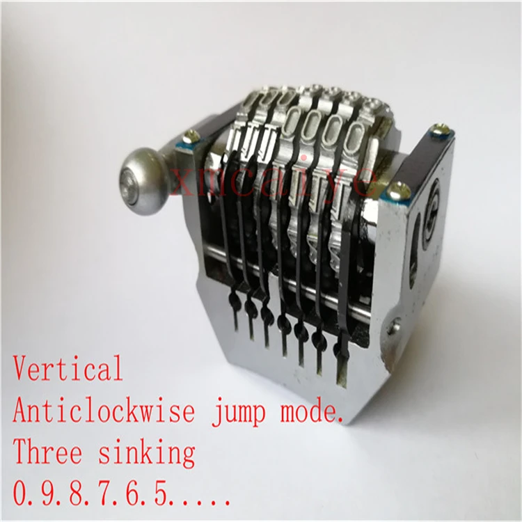 3 sinking GTO 7-digits numbering machine vertical , jump moth 0987654......sides 22.3
3 sinking GTO 7-digits numbering machine vertical , jump moth 0987654......sides 22.3
