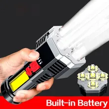 Camping Flashlight 5 LED Super Bright Torch Flashlight Work Light USB Rechargeable COB Lamp USB Charging Portable Camping Tool
Camping Flashlight 5 LED Super Bright Torch Flashlight Work Light USB Rechargeable COB Lamp USB Charging Portable Camping Tool