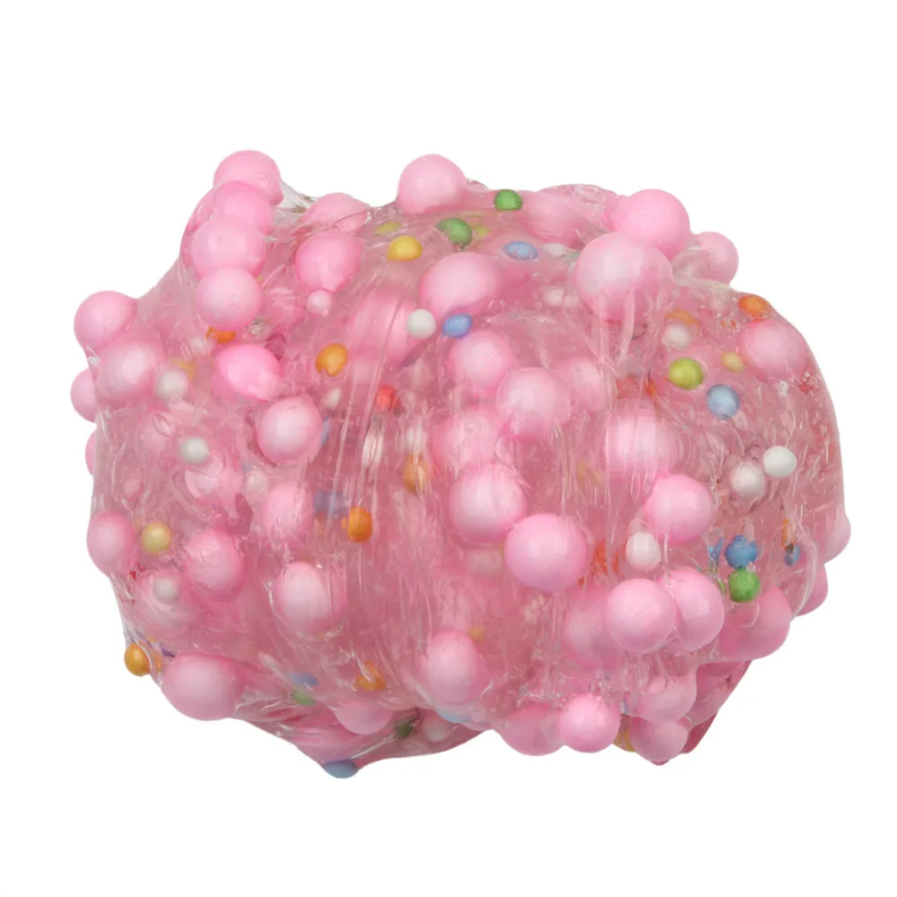 Beautiful Foam ball Cloud Slime Antistress Gadgets Stress Relief Kids Clay Toys Unzip Anti-stress Gift cute slime charms #B