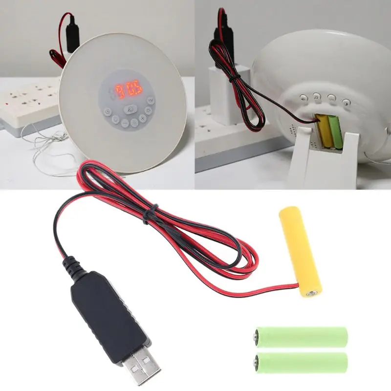1Set LR03 AAA Battery Eliminator 2m USB Power Supply Cable Replace 1 to 4pcs AAA Battery For Electric Toy Flashlight Clock
1Set LR03 AAA Battery Eliminator 2m USB Power Supply Cable Replace 1 to 4pcs AAA Battery For Electric Toy Flashlight Clock
