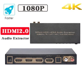 Hdmi arc audio extractor 4K/60Hz Splitter HDMI 2.0 HDR 3D audio separation Opticals TOSLINK SPDIF Compatible with 2CH 5.1CH PASS
Hdmi arc audio extractor 4K/60Hz Splitter HDMI 2.0 HDR 3D audio separation Opticals TOSLINK SPDIF Compatible with 2CH 5.1CH PASS