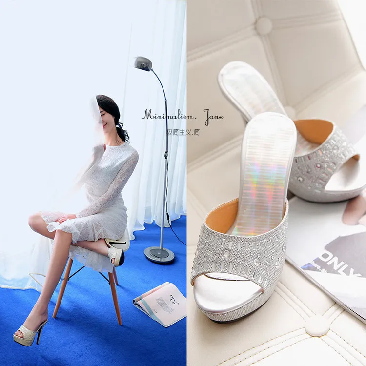 2016 Spring And Summer New Style Waterproof Platform Toe Covering Slipper Rhinestone Shoes High Heel Shoes Sandals Fashion Casua
2016 Spring And Summer New Style Waterproof Platform Toe Covering Slipper Rhinestone Shoes High Heel Shoes Sandals Fashion Casua