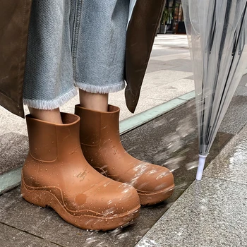 Autuspin Women's Boots Waterproof PVC Fashion Shoes Women Rainboots Concise Ankle Boot Modern Retro Casual Shoe Leisure Footwear
Autuspin Women's Boots Waterproof PVC Fashion Shoes Women Rainboots Concise Ankle Boot Modern Retro Casual Shoe Leisure Footwear