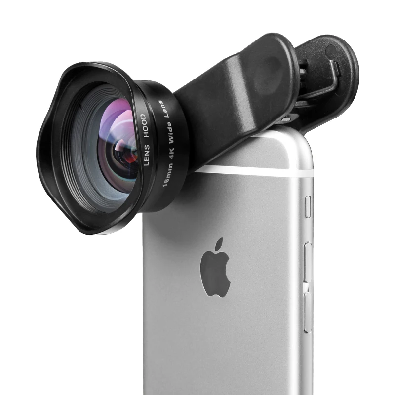 Phone camera Lens Kit Professional 16 mm Super 4K HD Wide Angle Cell PhoneLens For iphone X 7Plus Samsung Galaxy
Phone camera Lens Kit Professional 16 mm Super 4K HD Wide Angle Cell PhoneLens For iphone X 7Plus Samsung Galaxy