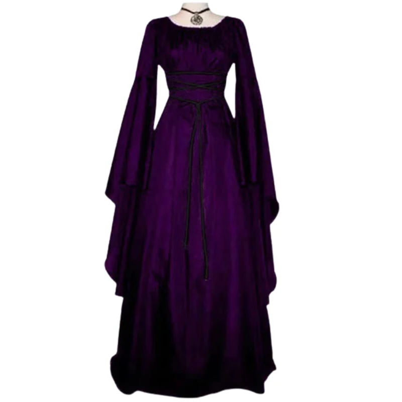 New Women Fashion Vintage Style Women Medieval Dress Gothic Dress Floor Length Women Cosplay Dress Retro Long Gown Dress 2022
New Women Fashion Vintage Style Women Medieval Dress Gothic Dress Floor Length Women Cosplay Dress Retro Long Gown Dress 2022