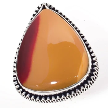 Genuine Mookaite Ring Silver Overlay over Copper , Hand made Jewelry women gift , USA Size 7.75 
Genuine Mookaite Ring Silver Overlay over Copper , Hand made Jewelry women gift , USA Size 7.75
