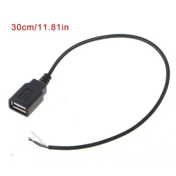 USB 2.0 Type A Female Jack 4-Wire Data Charge Power Pigtail Cable Connector DIY
USB 2.0 Type A Female Jack 4-Wire Data Charge Power Pigtail Cable Connector DIY