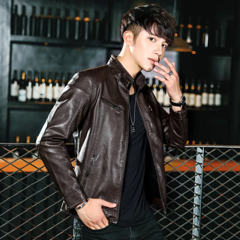 2018 Winter MEN'S Leather Coat Korean-style Youth Men's PU Leather Jacket Locomotive Handsome Men'S Wear New Style plus Velvet
2018 Winter MEN'S Leather Coat Korean-style Youth Men's PU Leather Jacket Locomotive Handsome Men'S Wear New Style plus Velvet