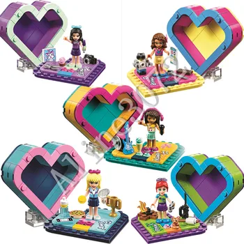 5pcs/lot Emma Olivia Mia Heart Box Friends Building Blocks Kit Bricks Classic Girl Model Kids Toys For Children Gift
5pcs/lot Emma Olivia Mia Heart Box Friends Building Blocks Kit Bricks Classic Girl Model Kids Toys For Children Gift