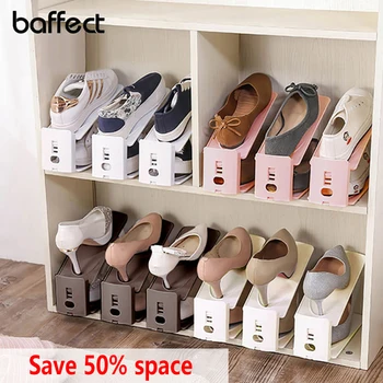 Baffet Shoe Rack Plastic Shoes Organizer Adjustable Shoebox Holders Storage For Sports Shoes High Heels Save 50% Space
Baffet Shoe Rack Plastic Shoes Organizer Adjustable Shoebox Holders Storage For Sports Shoes High Heels Save 50% Space