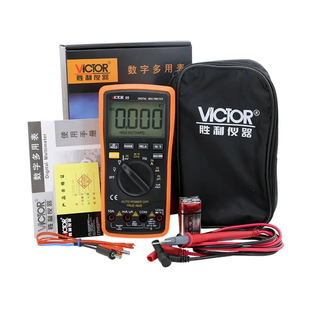 Victory digital intelligent multimeter VC99 high precision multimeter automatic multimeter portable
Victory digital intelligent multimeter VC99 high precision multimeter automatic multimeter portable