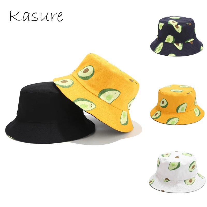 KASURE KASURE Unisex Double Side Avocado Fruit Pattern Print Bucket Hat Fishing Outdoor Pnama Casual Cap Women Men Summer Caps
KASURE KASURE Unisex Double Side Avocado Fruit Pattern Print Bucket Hat Fishing Outdoor Pnama Casual Cap Women Men Summer Caps