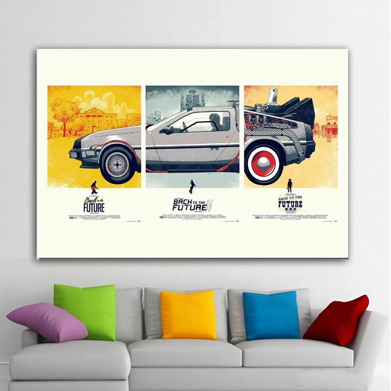 Unframed Canvas Painting Big Size Car Poster Print Wall Pictures For Living Room Vintage Art Back to Future Car Decor Cuadros 
Unframed Canvas Painting Big Size Car Poster Print Wall Pictures For Living Room Vintage Art Back to Future Car Decor Cuadros