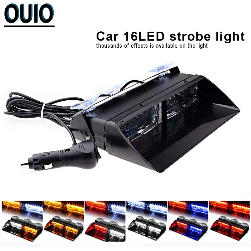16 LED 9 Flashing Modes Signal Lamp 12V Car Truck Emergency Flasher Strobe Warning Light Bar Flash Day Lights Police Work Light
16 LED 9 Flashing Modes Signal Lamp 12V Car Truck Emergency Flasher Strobe Warning Light Bar Flash Day Lights Police Work Light