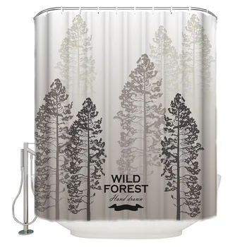 Wild Forest Pine Shower Curtain Waterproof Bathroom Curtain Polyester Bath Curtain Home Decor 12 Hooks
Wild Forest Pine Shower Curtain Waterproof Bathroom Curtain Polyester Bath Curtain Home Decor 12 Hooks