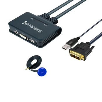 2-port KVM Switch DVI Button USB+DVI Switcher 2 in 1 out Mouse and Keyboard Sharer
2-port KVM Switch DVI Button USB+DVI Switcher 2 in 1 out Mouse and Keyboard Sharer