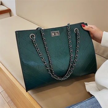 High Quality Pu Leather Large Capacity Women Shoulder Bag Fashion Chain Crossbody Bags for Women Luxury Designer Female Handbags
High Quality Pu Leather Large Capacity Women Shoulder Bag Fashion Chain Crossbody Bags for Women Luxury Designer Female Handbags